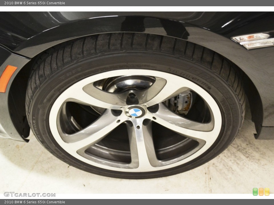 2010 BMW 6 Series 650i Convertible Wheel and Tire Photo #74494985