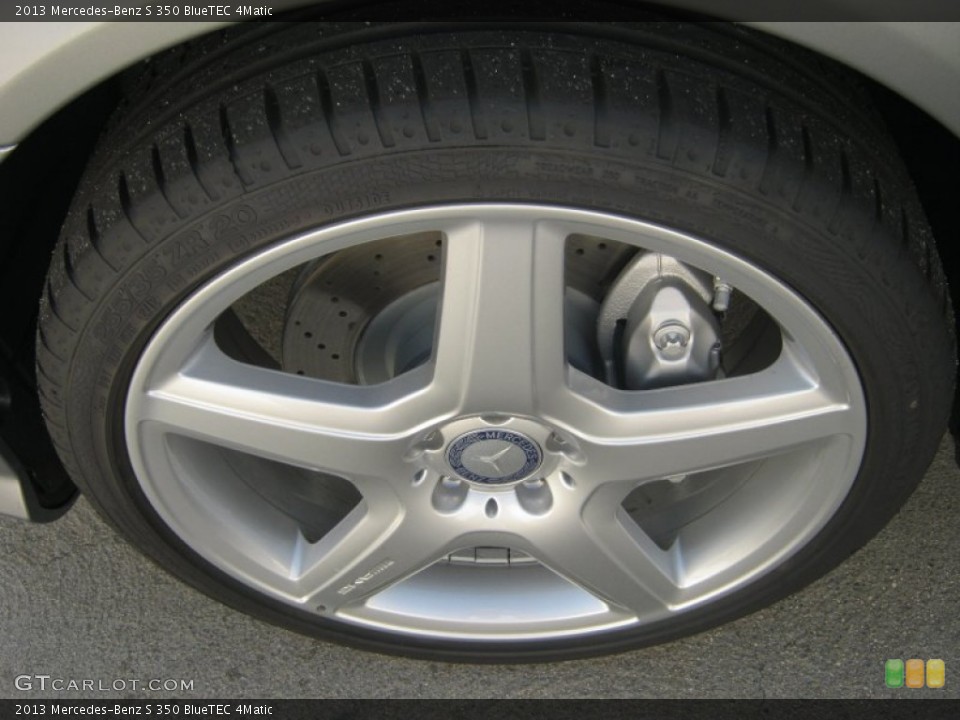 2013 Mercedes-Benz S 350 BlueTEC 4Matic Wheel and Tire Photo #74499168
