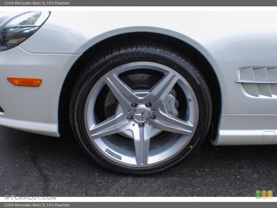 2009 Mercedes-Benz SL 550 Roadster Wheel and Tire Photo #74500463
