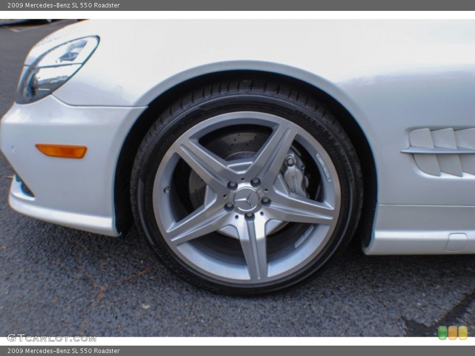2009 Mercedes-Benz SL 550 Roadster Wheel and Tire Photo #74501438