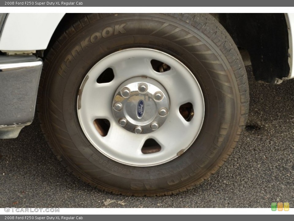 2008 Ford F250 Super Duty XL Regular Cab Wheel and Tire Photo #74510558
