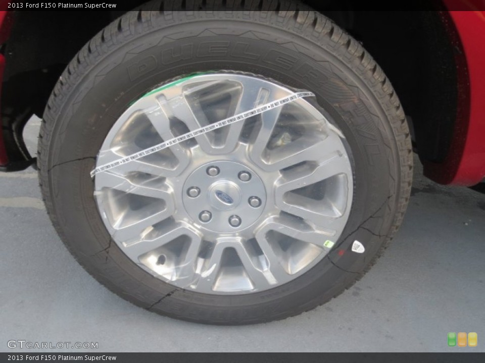 2013 Ford F150 Platinum SuperCrew Wheel and Tire Photo #74517344