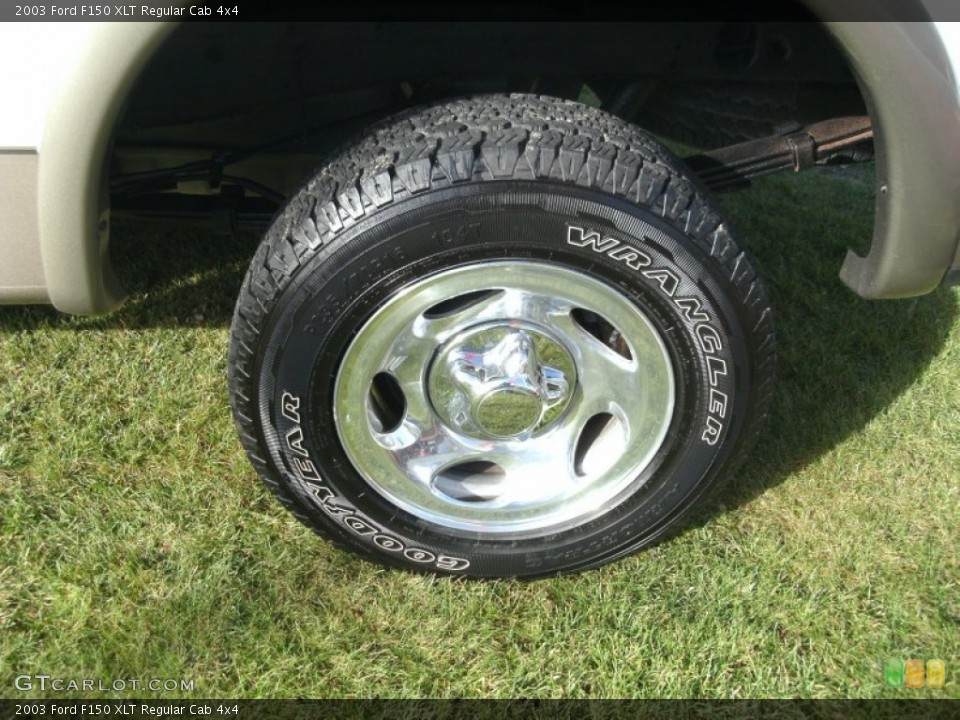 2003 Ford F150 XLT Regular Cab 4x4 Wheel and Tire Photo #74536539