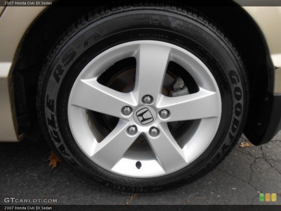 2007 Honda Civic EX Sedan Wheel and Tire Photo #74552838