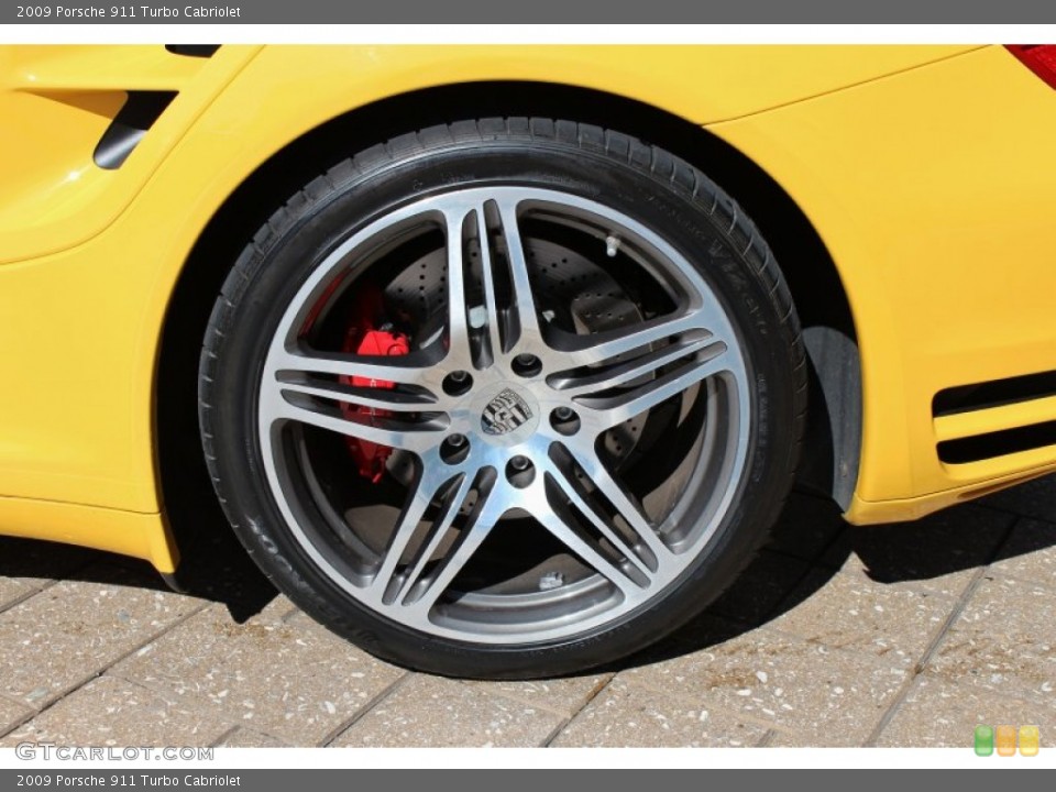 2009 Porsche 911 Turbo Cabriolet Wheel and Tire Photo #74560038