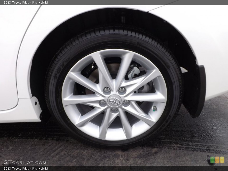 2013 Toyota Prius v Five Hybrid Wheel and Tire Photo #74566566