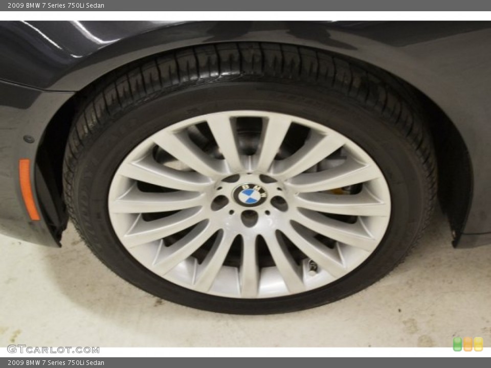 2009 BMW 7 Series 750Li Sedan Wheel and Tire Photo #74570450