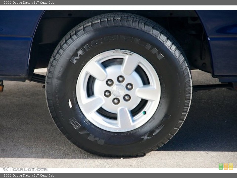 2001 Dodge Dakota SLT Quad Cab Wheel and Tire Photo #74574390
