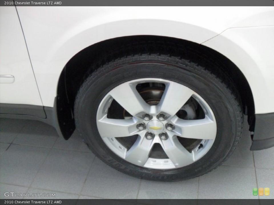 2010 Chevrolet Traverse LTZ AWD Wheel and Tire Photo #74583131
