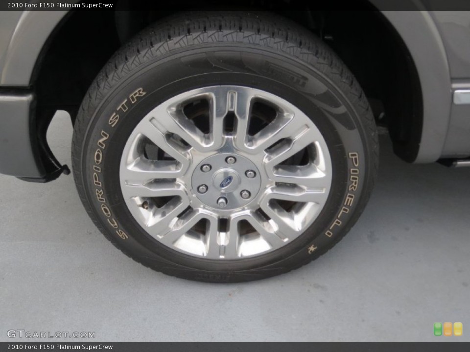 2010 Ford F150 Platinum SuperCrew Wheel and Tire Photo #74591765