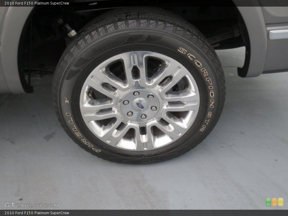 2010 Ford F150 Platinum SuperCrew Wheel and Tire Photo #74591782