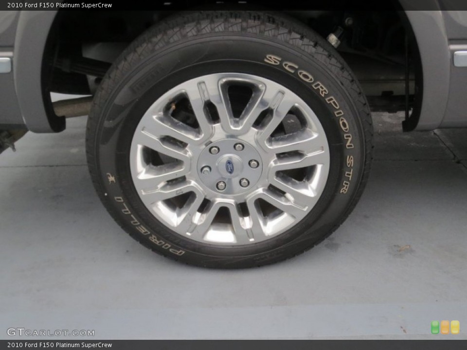 2010 Ford F150 Platinum SuperCrew Wheel and Tire Photo #74591801