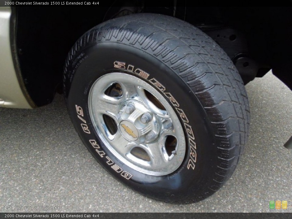 2000 Chevrolet Silverado 1500 LS Extended Cab 4x4 Wheel and Tire Photo #74592866