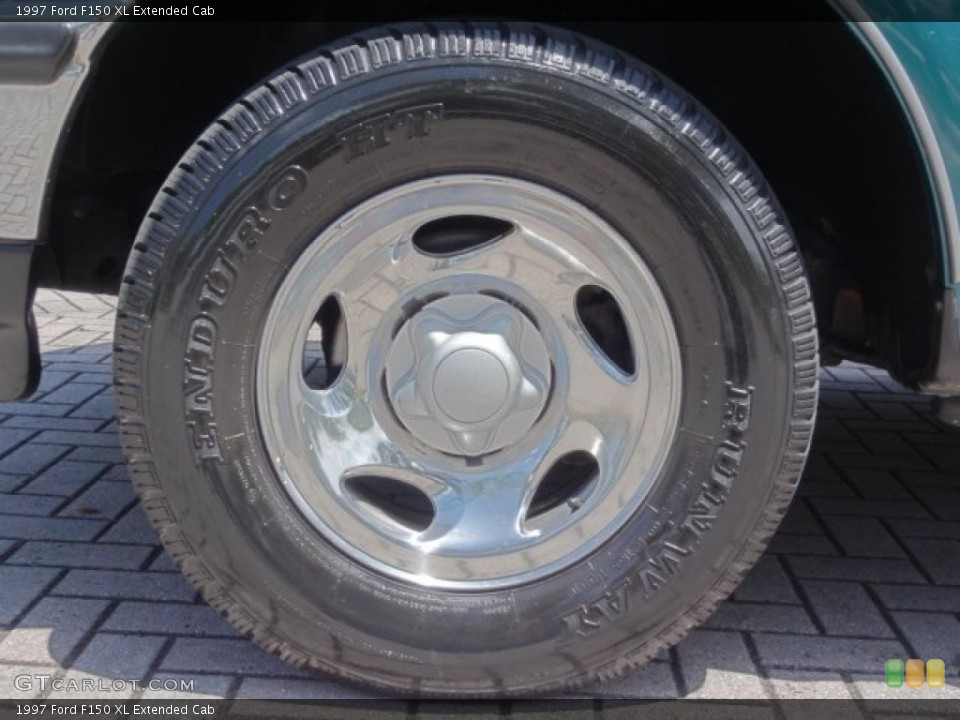 1997 Ford F150 XL Extended Cab Wheel and Tire Photo #74599383