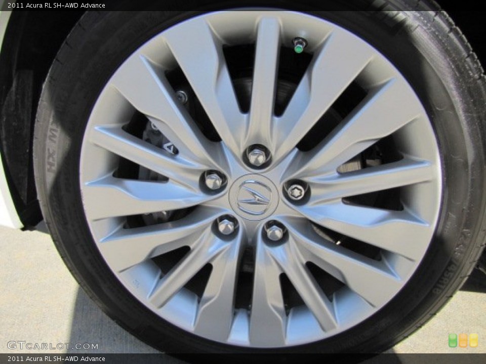 2011 Acura RL SH-AWD Advance Wheel and Tire Photo #74614316