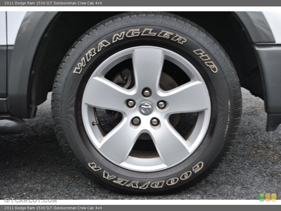 2011 Dodge Ram 1500 SLT Outdoorsman Crew Cab 4x4 Wheel and Tire Photo #74625815