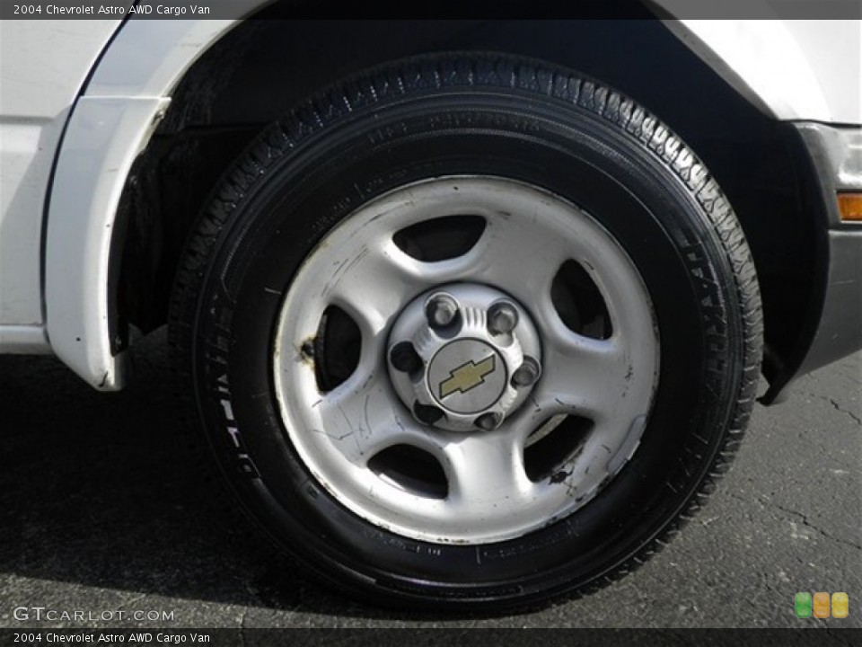2004 Chevrolet Astro AWD Cargo Van Wheel and Tire Photo #74630067