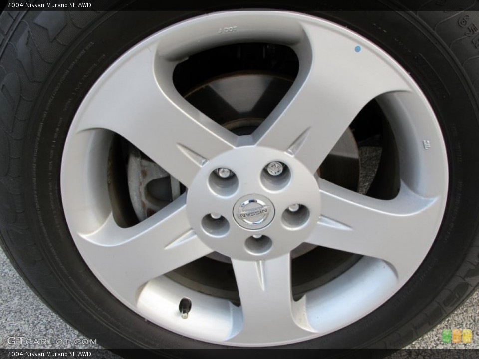 2004 Nissan Murano SL AWD Wheel and Tire Photo #74637142