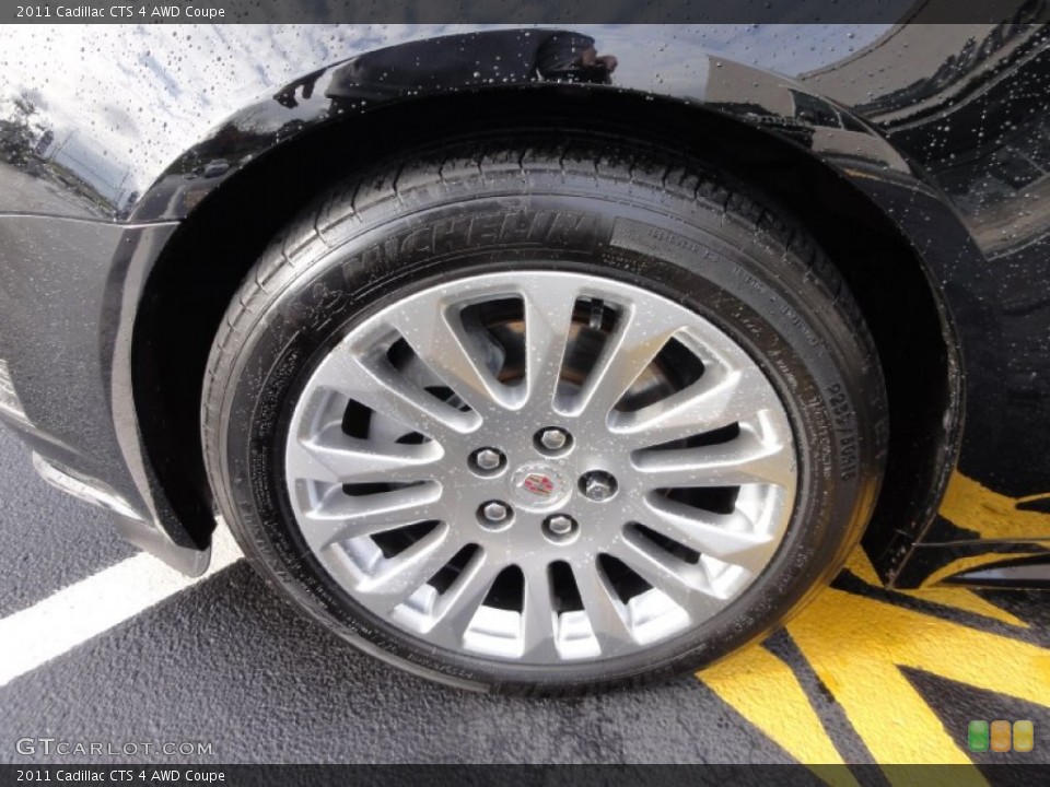 2011 Cadillac CTS 4 AWD Coupe Wheel and Tire Photo #74643821