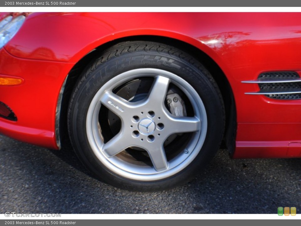 2003 Mercedes-Benz SL 500 Roadster Wheel and Tire Photo #74662447