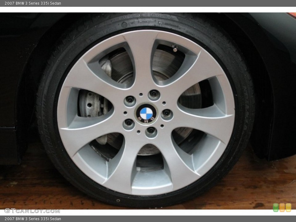2007 BMW 3 Series 335i Sedan Wheel and Tire Photo #74663982