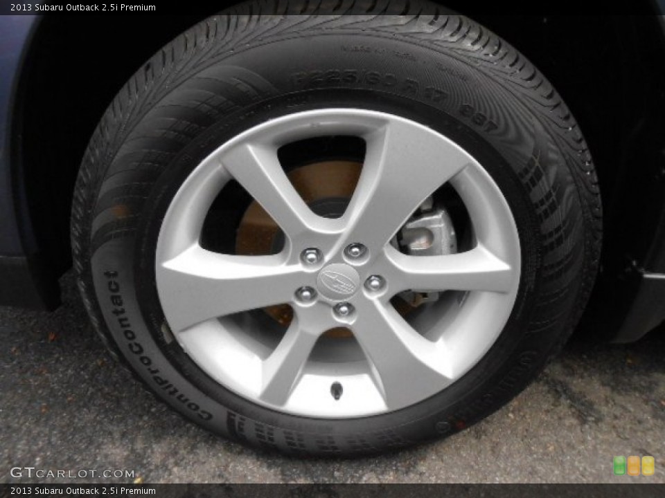 2013 Subaru Outback 2.5i Premium Wheel and Tire Photo #74669505
