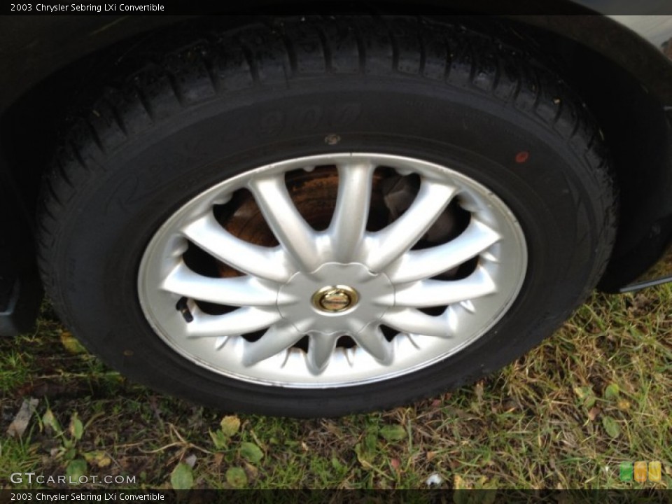 2003 Chrysler Sebring LXi Convertible Wheel and Tire Photo #74691959