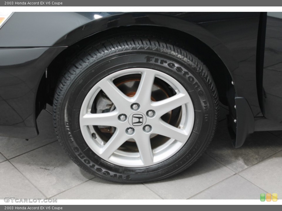 2003 Honda Accord EX V6 Coupe Wheel and Tire Photo #74744290