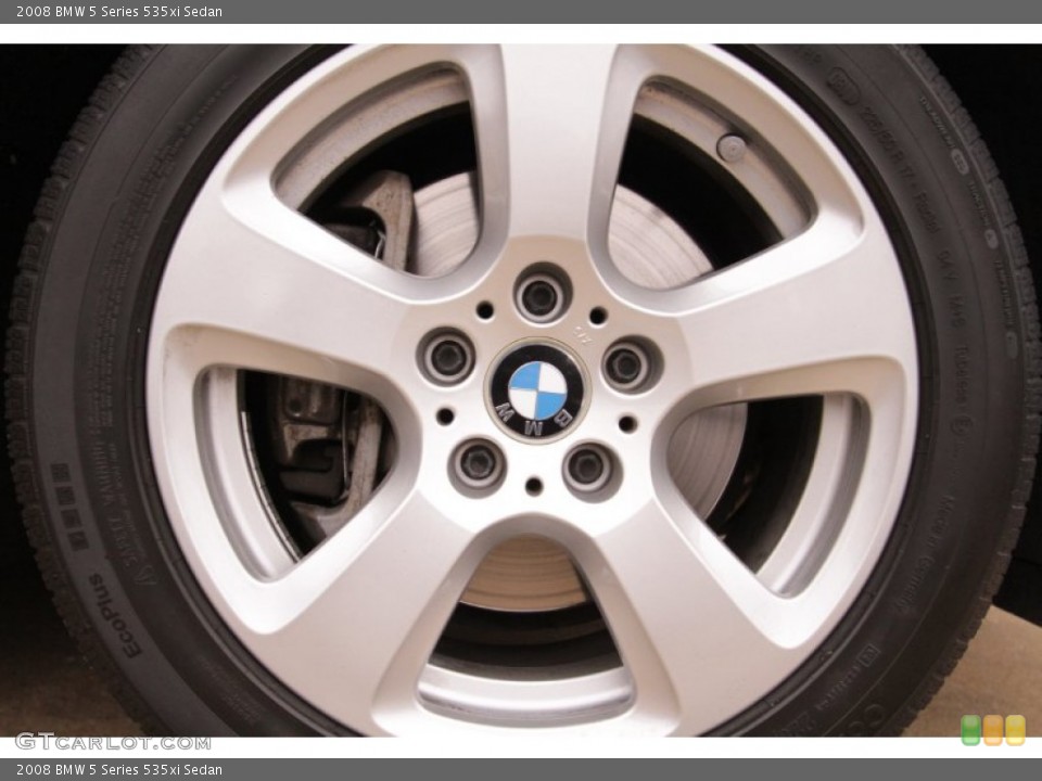 2008 BMW 5 Series 535xi Sedan Wheel and Tire Photo #74744926