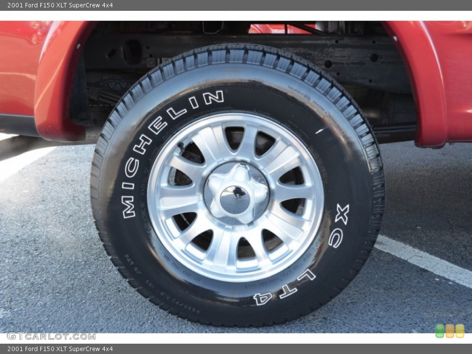 2001 Ford F150 XLT SuperCrew 4x4 Wheel and Tire Photo #74758471