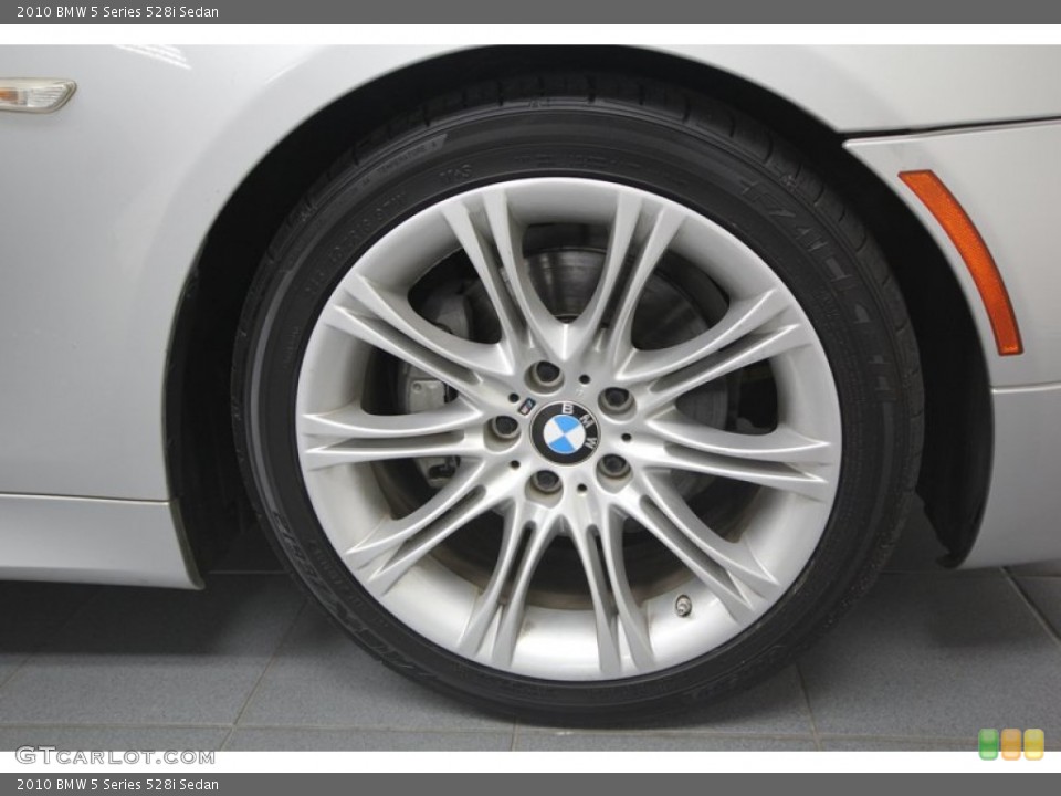 2010 BMW 5 Series 528i Sedan Wheel and Tire Photo #74761828