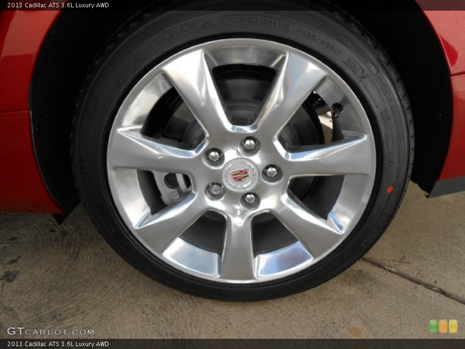 2013 Cadillac ATS 3.6L Luxury AWD Wheel and Tire Photo #74762491