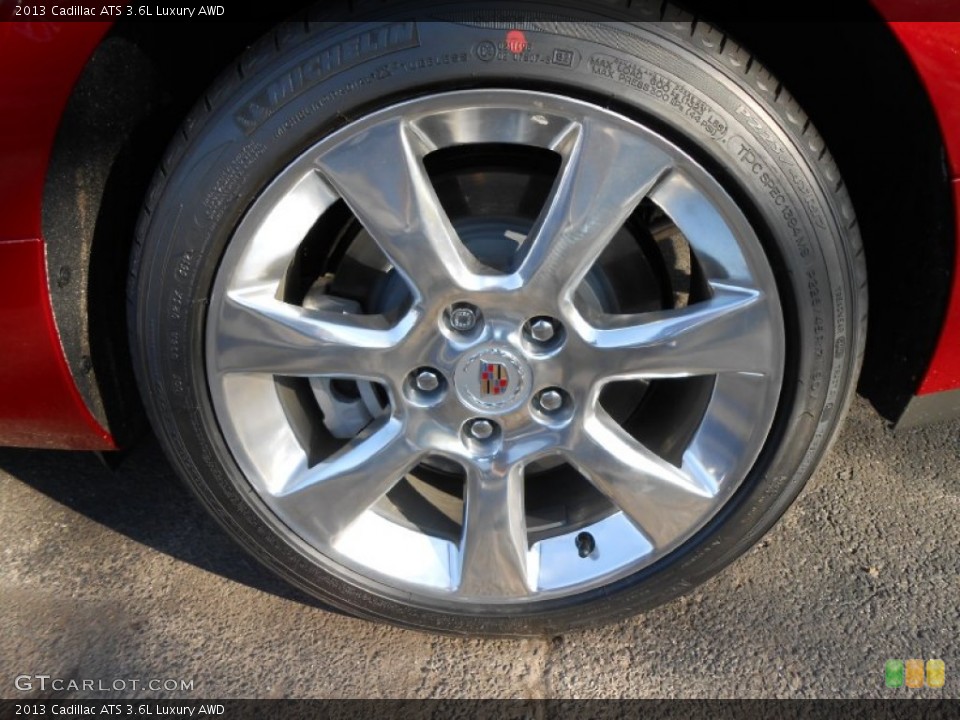 2013 Cadillac ATS 3.6L Luxury AWD Wheel and Tire Photo #74763490