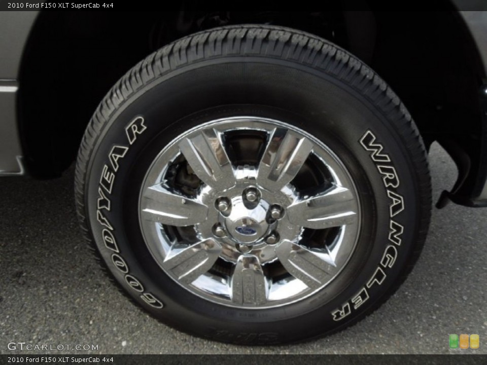 2010 Ford F150 XLT SuperCab 4x4 Wheel and Tire Photo #74766895