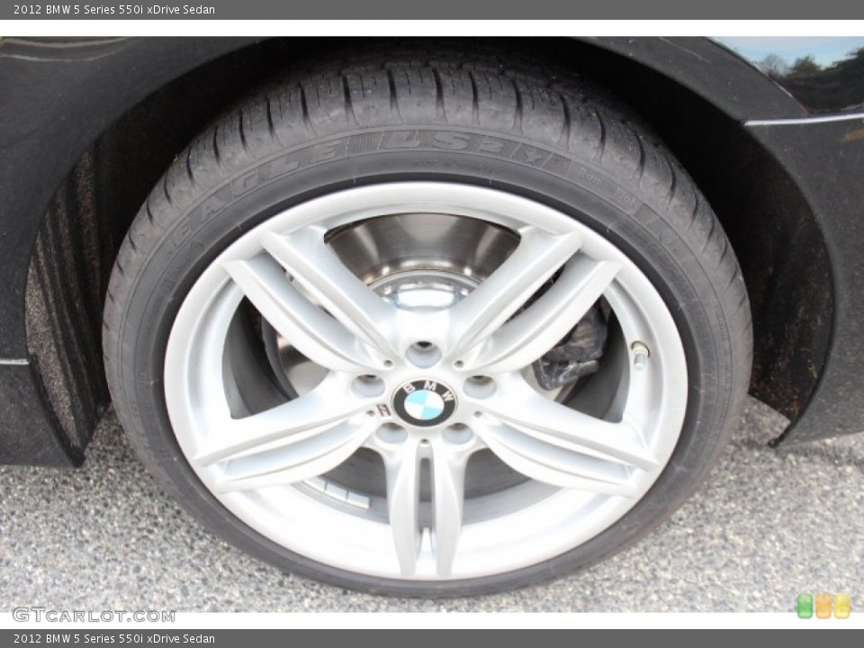 2012 BMW 5 Series 550i xDrive Sedan Wheel and Tire Photo #74775970