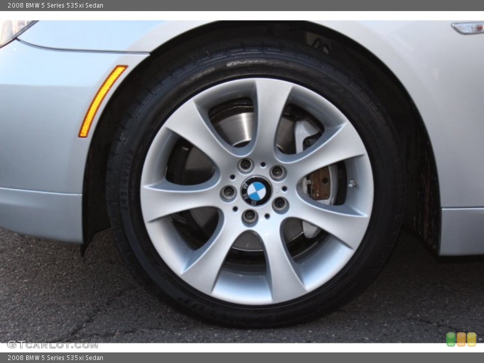 2008 BMW 5 Series 535xi Sedan Wheel and Tire Photo #74776582