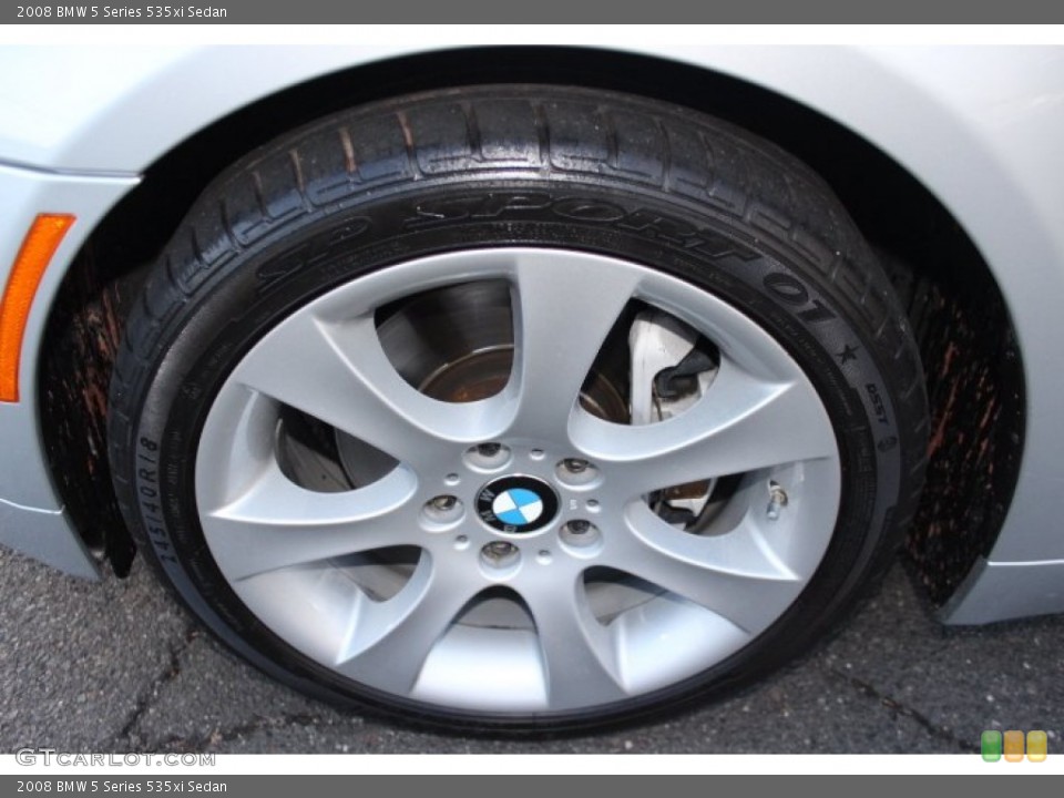 2008 BMW 5 Series 535xi Sedan Wheel and Tire Photo #74776598