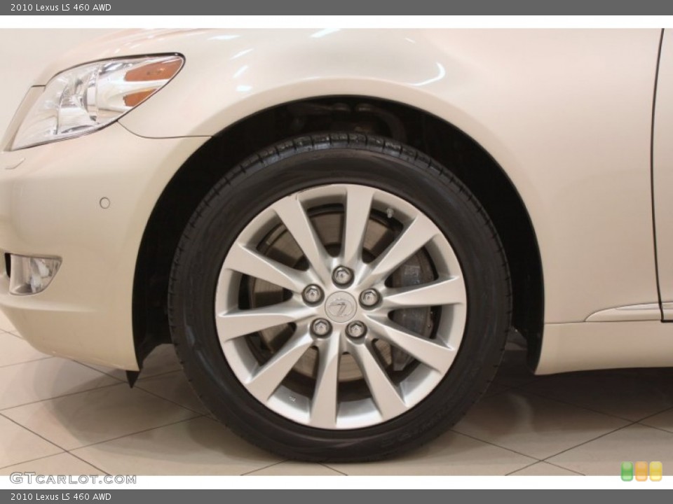 2010 Lexus LS 460 AWD Wheel and Tire Photo #74782936