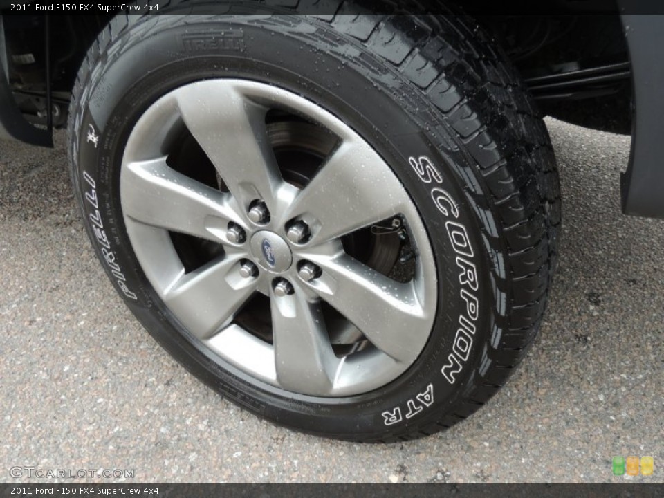 2011 Ford F150 FX4 SuperCrew 4x4 Wheel and Tire Photo #74785645