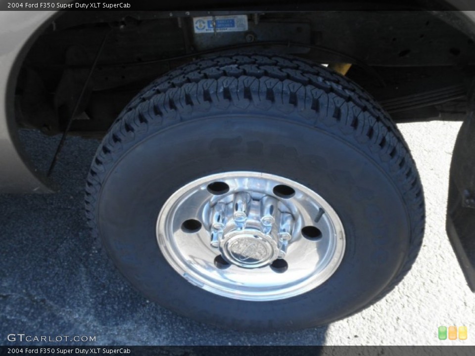 2004 Ford F350 Super Duty XLT SuperCab Wheel and Tire Photo #74793641