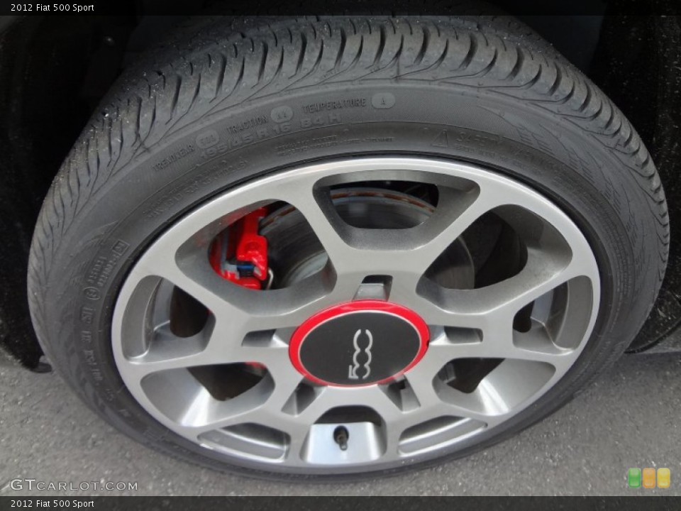 2012 Fiat 500 Sport Wheel and Tire Photo #74799880