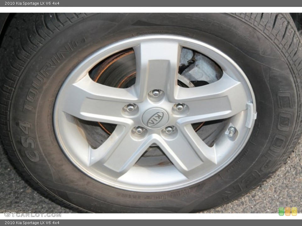 2010 Kia Sportage LX V6 4x4 Wheel and Tire Photo #74800997