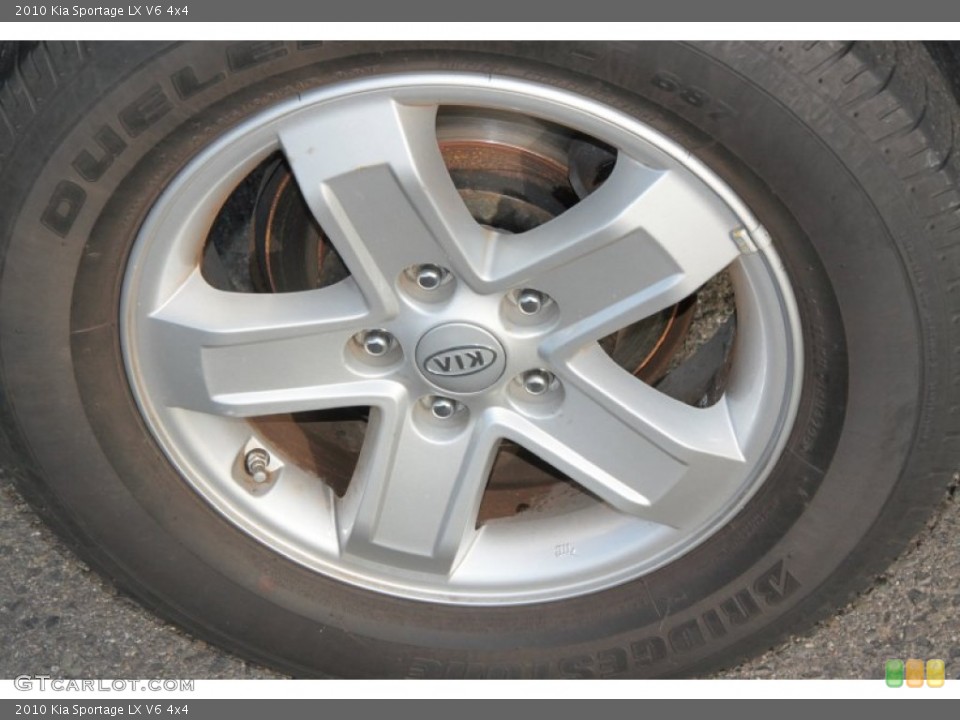 2010 Kia Sportage LX V6 4x4 Wheel and Tire Photo #74801015