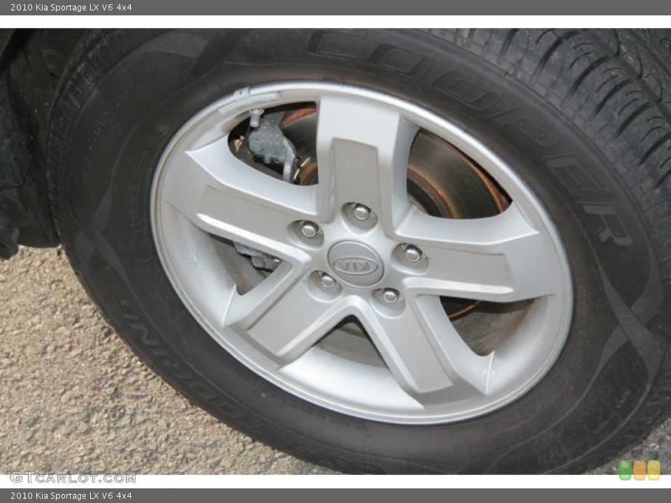 2010 Kia Sportage LX V6 4x4 Wheel and Tire Photo #74801038