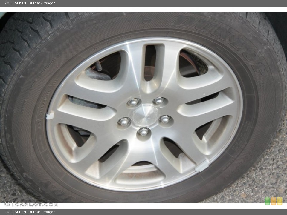 2003 Subaru Outback Wagon Wheel and Tire Photo #74802849
