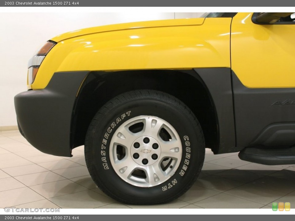 2003 Chevrolet Avalanche 1500 Z71 4x4 Wheel and Tire Photo #74806523