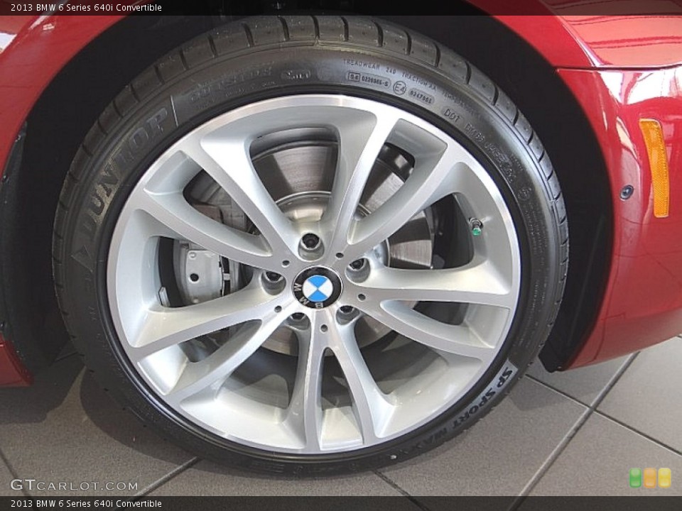 2013 BMW 6 Series 640i Convertible Wheel and Tire Photo #74813651