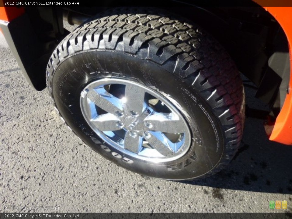 2012 GMC Canyon SLE Extended Cab 4x4 Wheel and Tire Photo #74821734