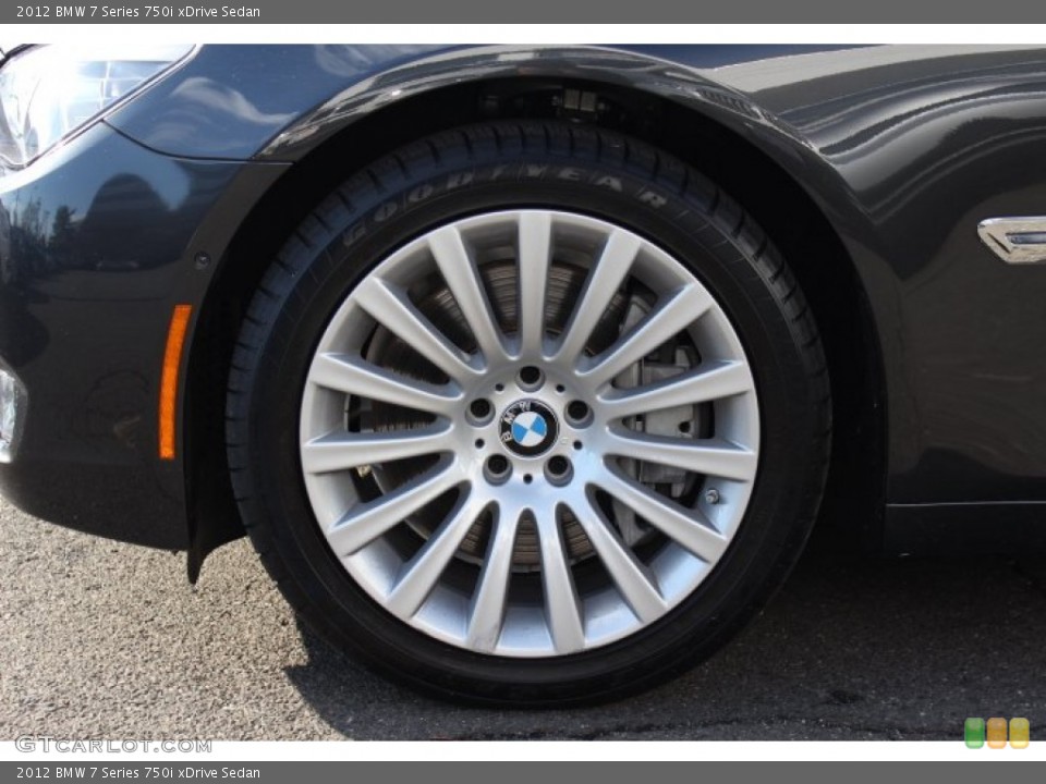 2012 BMW 7 Series 750i xDrive Sedan Wheel and Tire Photo #74841748