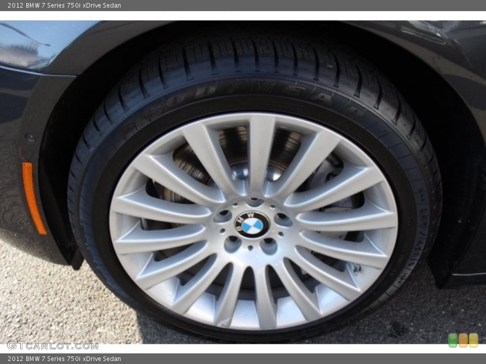 2012 BMW 7 Series 750i xDrive Sedan Wheel and Tire Photo #74841764